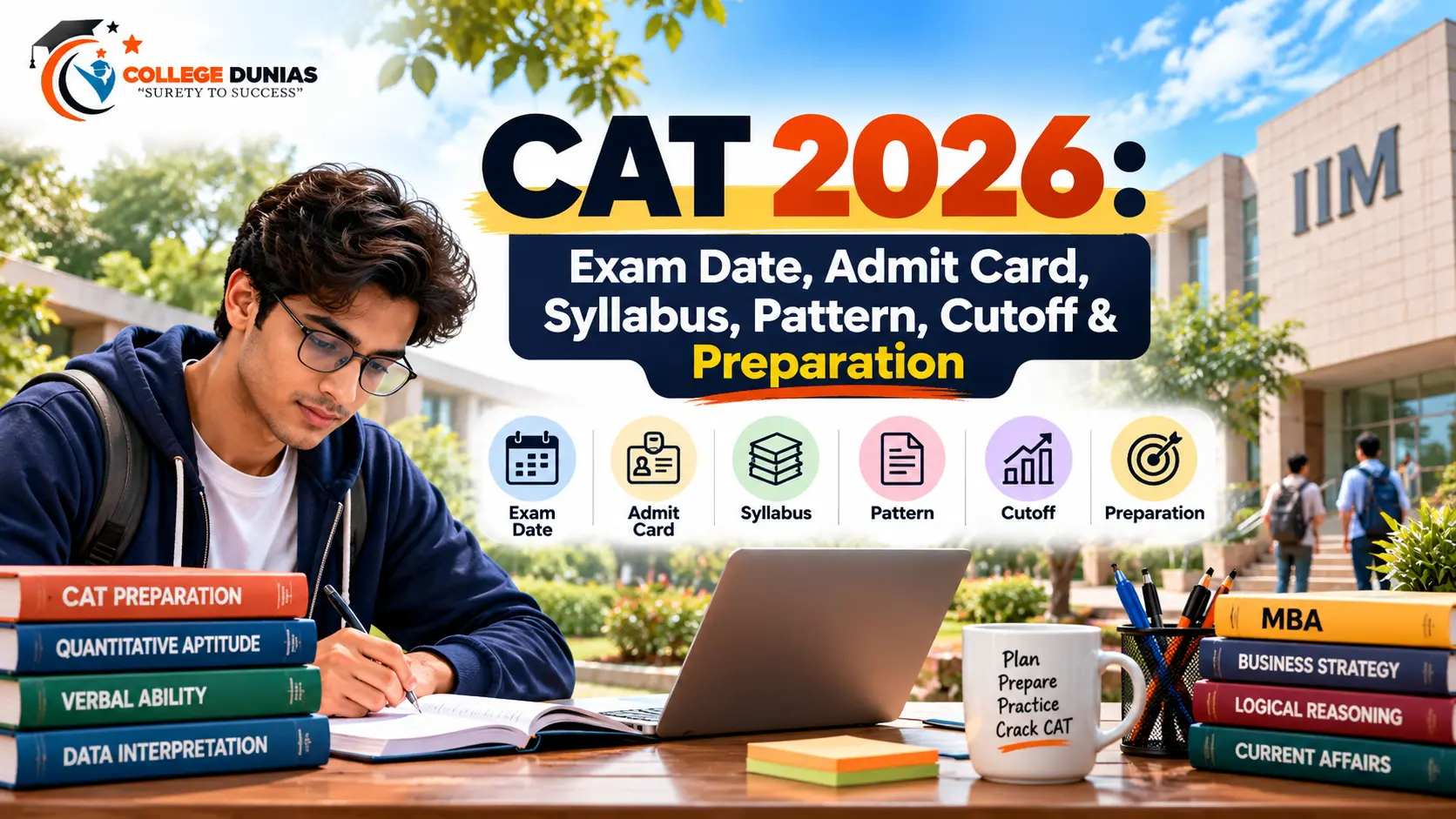CAT 2026: Exam Date, Admit Card, Syllabus, Pattern, Cutoff & Preparation